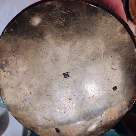 Vintage Brass Beehive with Lid